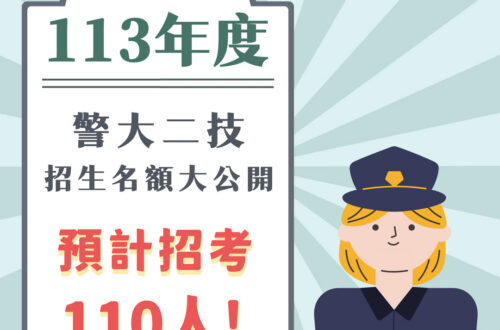 113警大二技招考名額